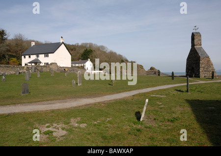 Cwm-yr-Eglwys, Pembrokeshire, Galles Foto Stock