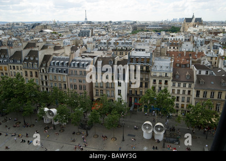 Vista dal Centro Pompidou Foto Stock