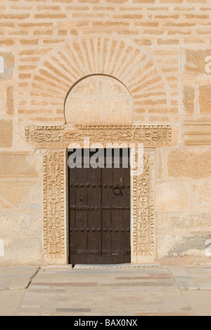 Grande Moschea Okba Kairouan Tunisa Nord Africa s santissimo sito islamico Foto Stock