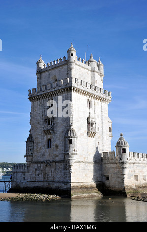 La Torre di Belem Lisbona Lisboa Portogallo Foto Stock