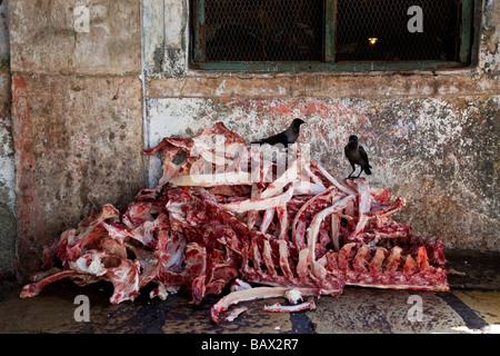 Crawford del mercato della carne in Mumbai India Foto Stock