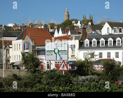 St Peter Port Baliato di Guernsey nelle isole del Canale UE 2009 Foto Stock