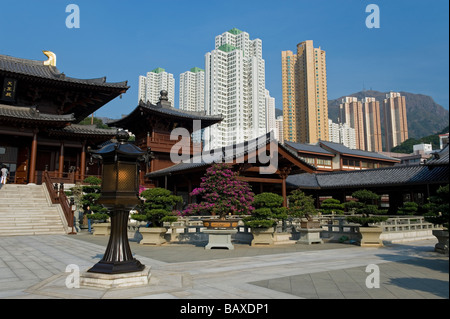 Chi Lin convento in Diamond Hill, Kowloon, Hong Kong, Cina. Foto Stock