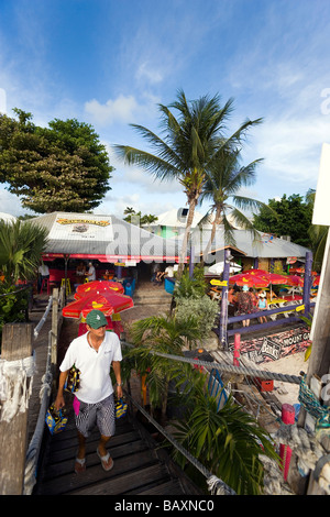 Il cantiere beach bar, Bridgetown, Barbados, Caraibi Foto Stock