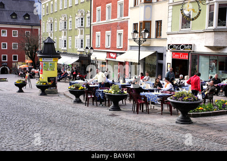 Ganzer Platz, Kufstein, Tirolo, Austria, Europa Foto Stock