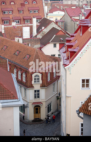 Vista sulla città vecchia di Tallinn Tallinn, Estonia Foto Stock