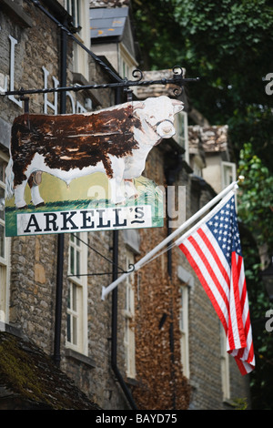 Il Bull Hotel, Fairford, Gloucestershire, Regno Unito Foto Stock