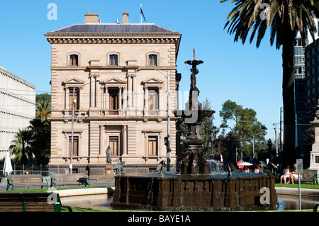 La fontana di Spring Street Melbourne Victoria Australia Foto Stock