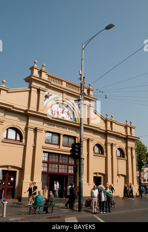 Il mercato Queen Victoria Melbourne Victoria Australia Foto Stock