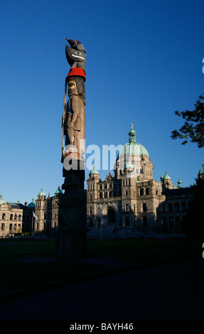 Il Parlamento dell'Assemblea Legislativa del British Columbia edifici di Victoria, BC, Canada. Foto Stock