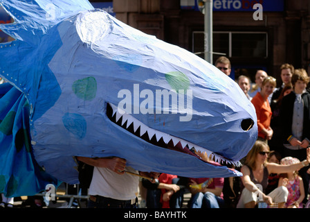 I bambini sfilano per Brighton 2009 Foto Stock