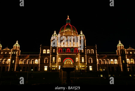 Il Parlamento dell'Assemblea legislativa degli edifici della British Columbia a Victoria, BC, Canada. BC Legislature a Victoria, British Columbia Canada. Foto Stock