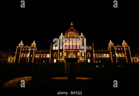 Il Parlamento dell'Assemblea legislativa degli edifici della British Columbia a Victoria, BC, Canada. BC Legislature a Victoria, British Columbia Canada. Foto Stock