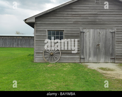 Vecchio granaio di legno Foto Stock