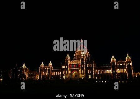 Il Parlamento dell'Assemblea legislativa degli edifici della British Columbia a Victoria, BC, Canada. BC Legislature a Victoria, British Columbia Canada. Foto Stock