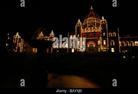 Il Parlamento dell'Assemblea legislativa degli edifici della British Columbia a Victoria, BC, Canada. BC Legislature a Victoria, British Columbia Canada. Foto Stock