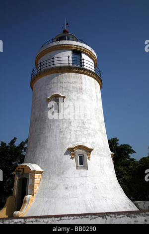 Macua Faro sulla fortezza Guia Foto Stock