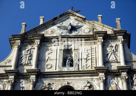 Asia, Cina Macao, St Pauls facciata della Cattedrale Foto Stock