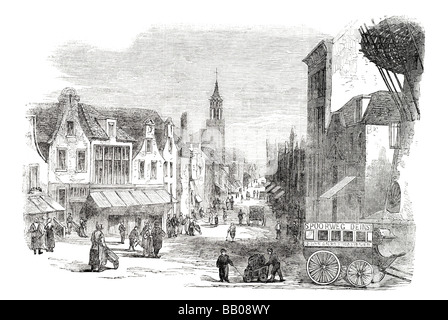 Gouda in Olanda meridionale olandese ferroviario renano Foto Stock