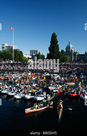 La Victoria Symphony Splash nel Porto Interno di Victoria, BC, Canada. Foto Stock