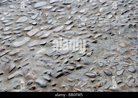 Pietra texture su strada Foto Stock