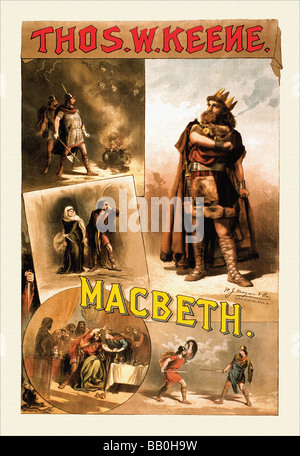 Thos W. Keene come Macbeth Foto Stock