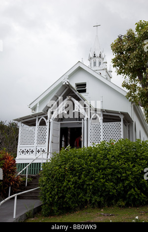 Il dipinto la chiesa di San Benedetto la Chiesa cattolico romana Captain Cook Hawaii Foto Stock