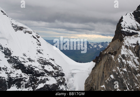 Antenna alaska mountain range immagine Foto Stock