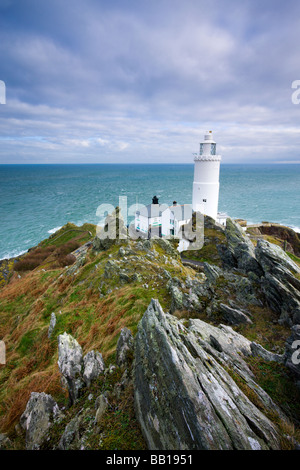 Avviare Point Lighthouse South Hams Devon England Gennaio 2009 Foto Stock
