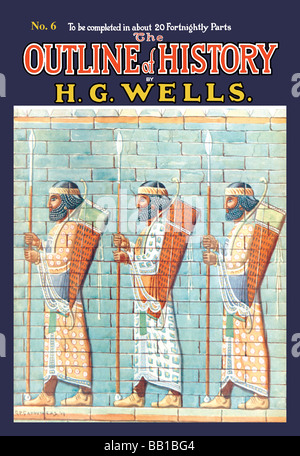 Il contorno della storia da HG Wells,n. 6: Warriors Foto Stock