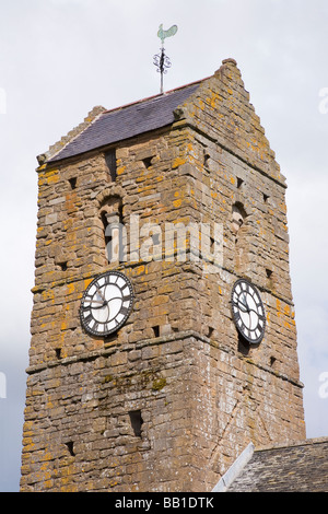 Il campanile della chiesa, San Serf, Dunning, Perth and Kinross, Scozia Foto Stock