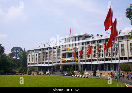 Palazzo della Riunificazione nella città di Ho Chi Minh (Saigon), Vietnam Foto Stock