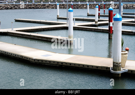 Vuoto area di ormeggio, Apia deep sea wharf, Samoa Foto Stock