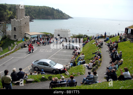 Maggio la Festa della musica a Dartmouth sull'estuario del fiume Dart in Devon England Foto Stock