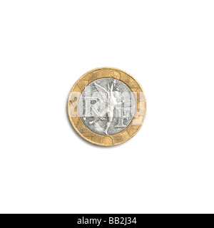 '10 francese franc coin' Foto Stock