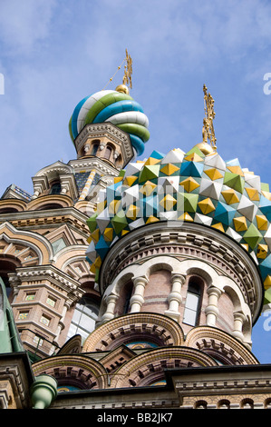 Russia, San Pietroburgo Nevsky Prospekt e dalla Cattedrale della risurrezione (aka il nostro Salvatore sul Sangue versato), c. 1883-1907. Foto Stock
