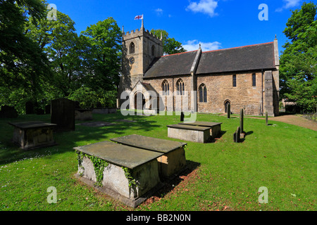 Tutti i Santi della Chiesa", Hooton Pagnell, Doncaster, South Yorkshire, Inghilterra, Regno Unito. Foto Stock