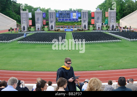 Cerimonia di inizio presso la Duke University Foto Stock