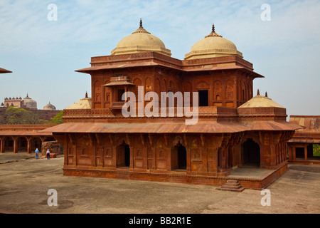 Birbal Palace di Akbar Harem Fatehpur Sikri India Foto Stock
