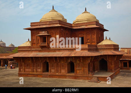 Birbal Palace di Akbar Harem Fatehpur Sikri India Foto Stock