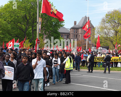 Toronto Tamil proteste contro la guerra in Sri Lanka Foto Stock