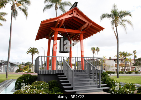 L'Amicizia Giapponese bell shelter island san diego california usa Foto Stock