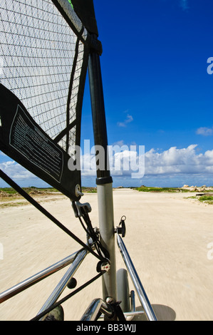 Landsailing, Bonaire, Paesi Bassi, Antille Foto Stock