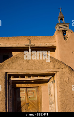 NA, USA, New Mexico, Las Trampas, Chiesa di San Jose de Gracia, close-up (RF) Foto Stock