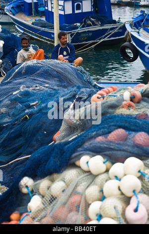 I pescatori in Arraial do Cabo, stato di Rio de Janeiro, Brasile Foto Stock