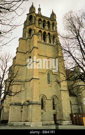 Cattedrale di Losanna Vaud Canton svizzera Foto Stock