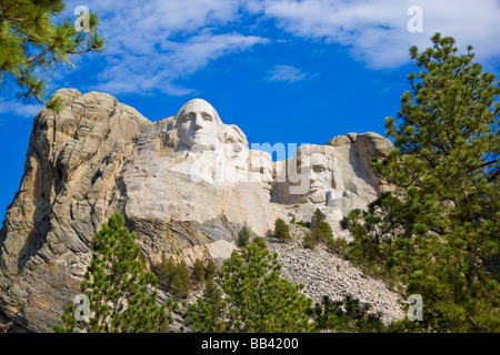 Stati Uniti d'America, Sud Dakota. Panoramica del monte Rushmore National Memorial nelle ore diurne. Foto Stock