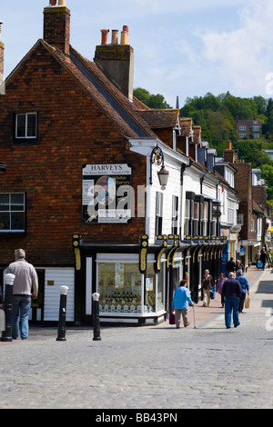 Cliffe High Street, Lewes, East Sussex, Regno Unito Foto Stock