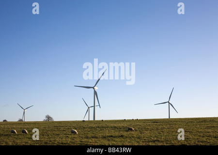 Le turbine eoliche vicino a Harrogate North Yorkshire Dic 2008 Foto Stock