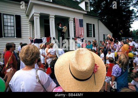 Nord America, USA, Virginia, Richmond. Il 4 luglio la lettura della Dichiarazione di Indipendenza Foto Stock